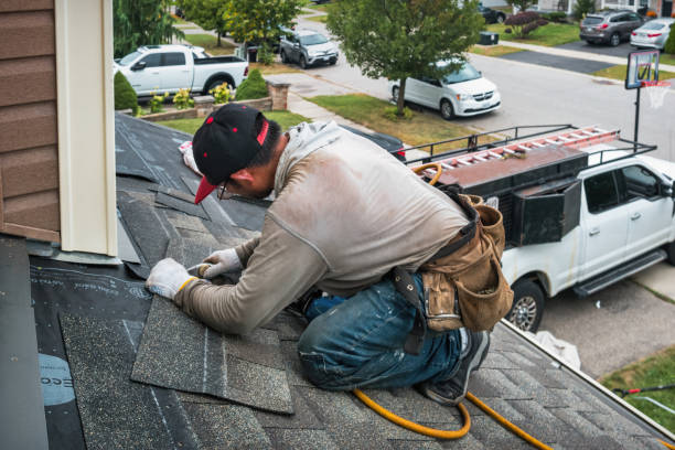 Professional Gutter Repair And Installation technician working in Madrid, IA